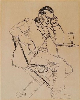pen and ink sketch by Ernest Thurn