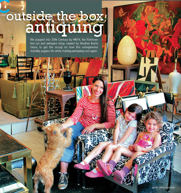 Heather Karlie Vieira with her daughters in a photograph from the Philly Current magazine