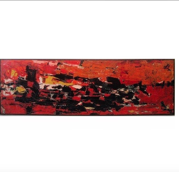 Abstract expressionist painting by American artist Stephen Pace