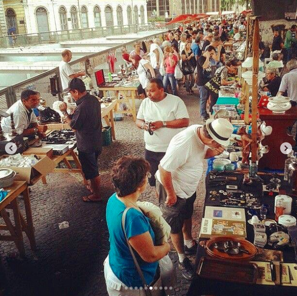 Praca Quinze flea market in Rio de Janeiro