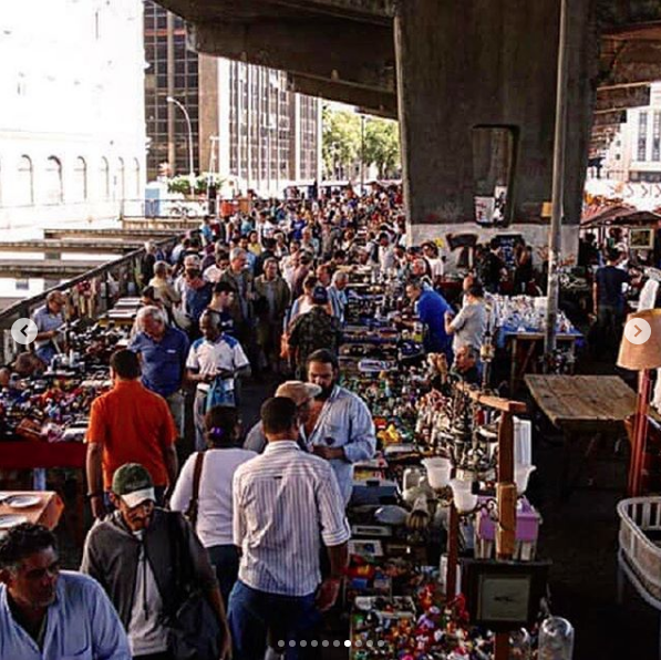 Praca Quinze flea market in Rio de Janeiro