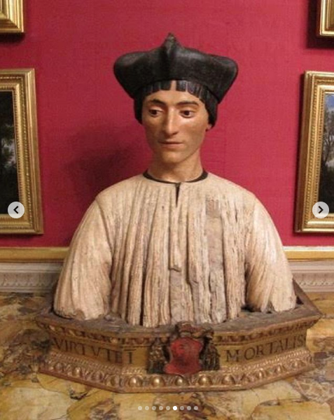 Terracotta bust of ugolino Martelli from the Palazzo Martelli
